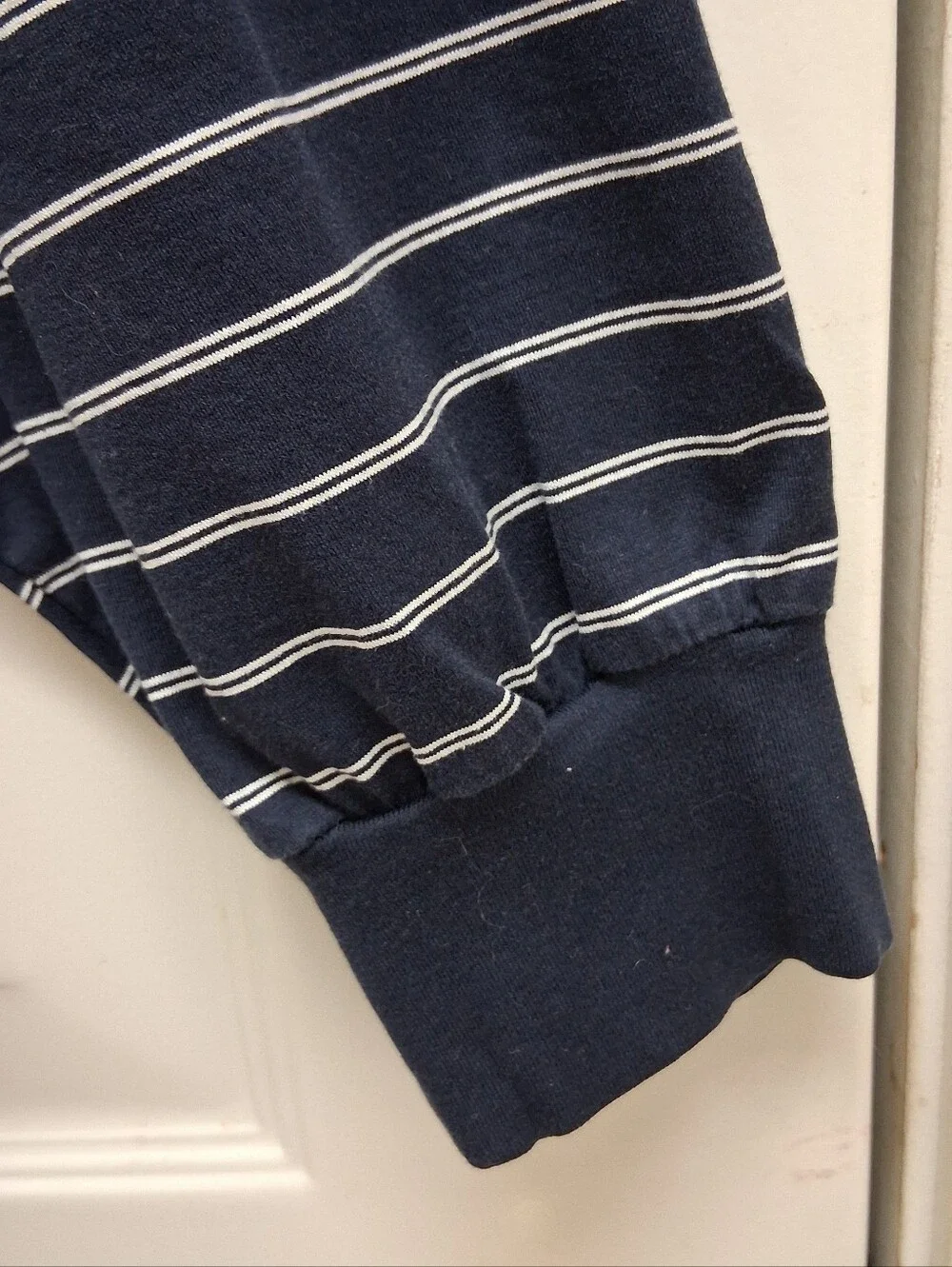 VTG Polo Ralph Lauren Mens Shirt Stripes Pima Cotton XXL Blue 90s Preppy Classic